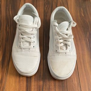 White low top vans
